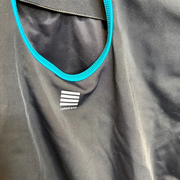 Lands End One Piece Swimsuit Criss Cross Back 10 - Picture 5 of 8